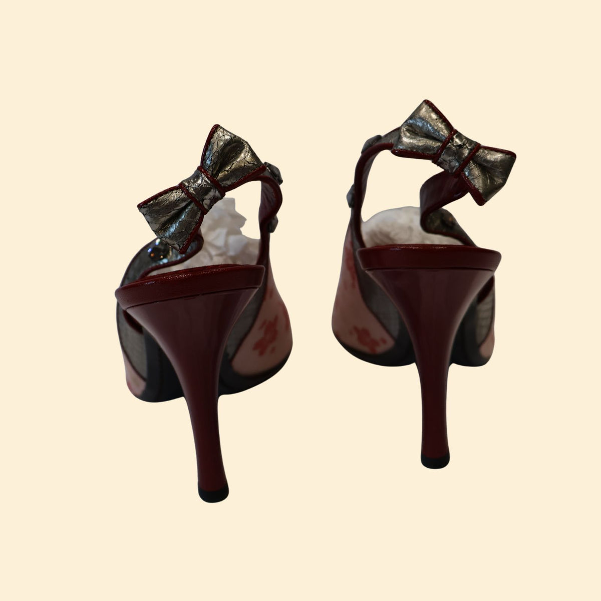 Louis Vuitton Takashi Murakami Cherry Blossom Satin Heels