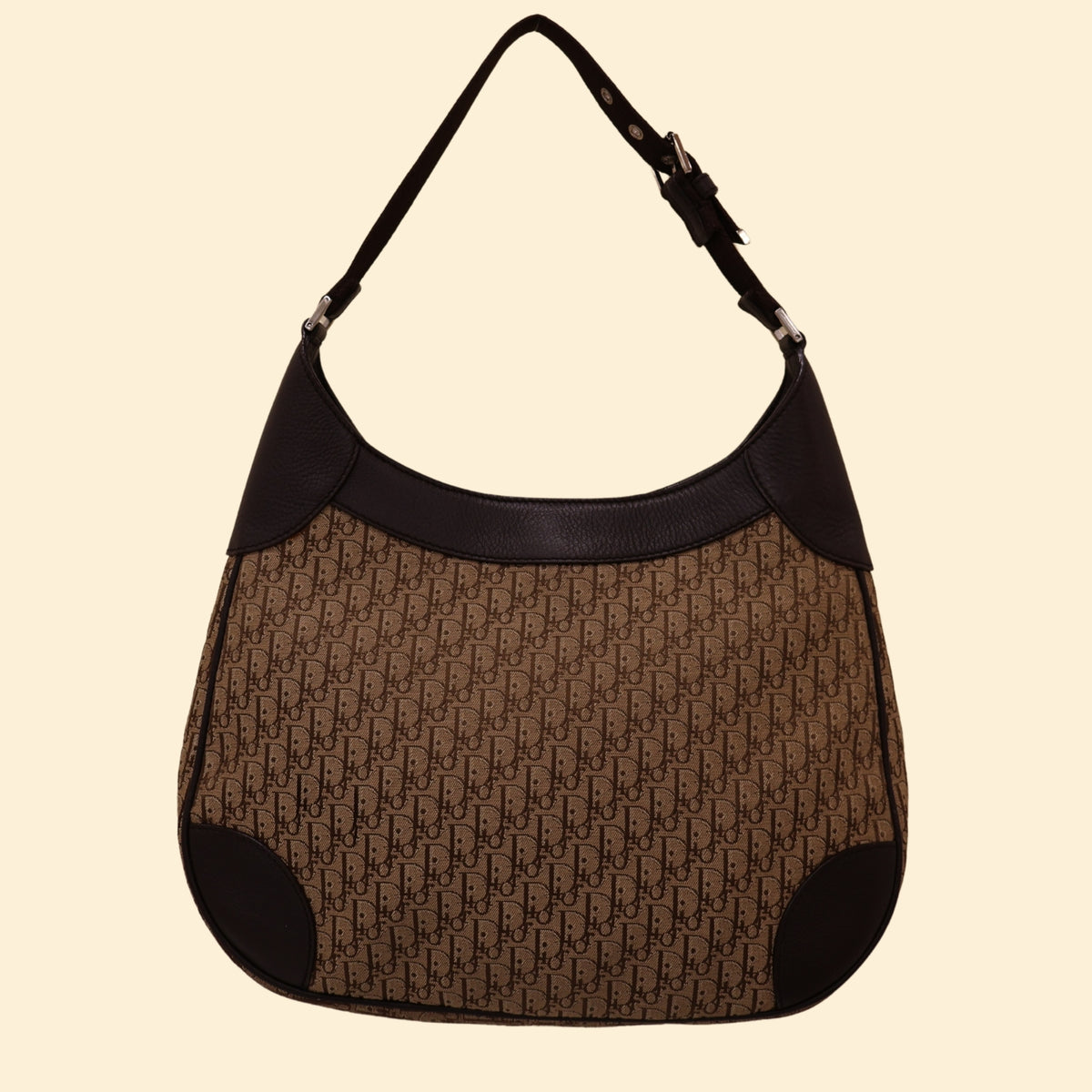 Dior Diorissimo Trotter Canvas Shoulder Hobo Bag