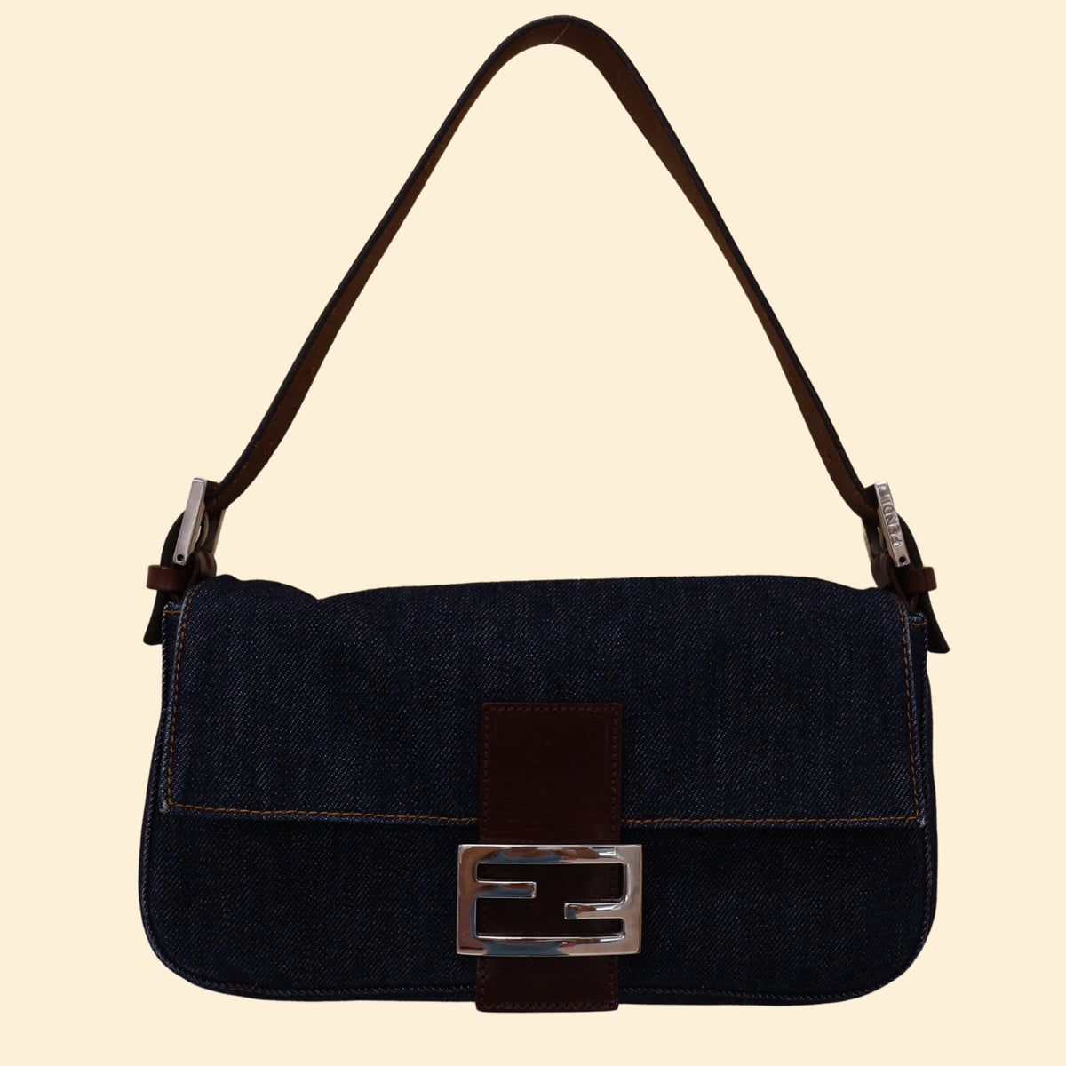 Fendi Denim Baguette Bag