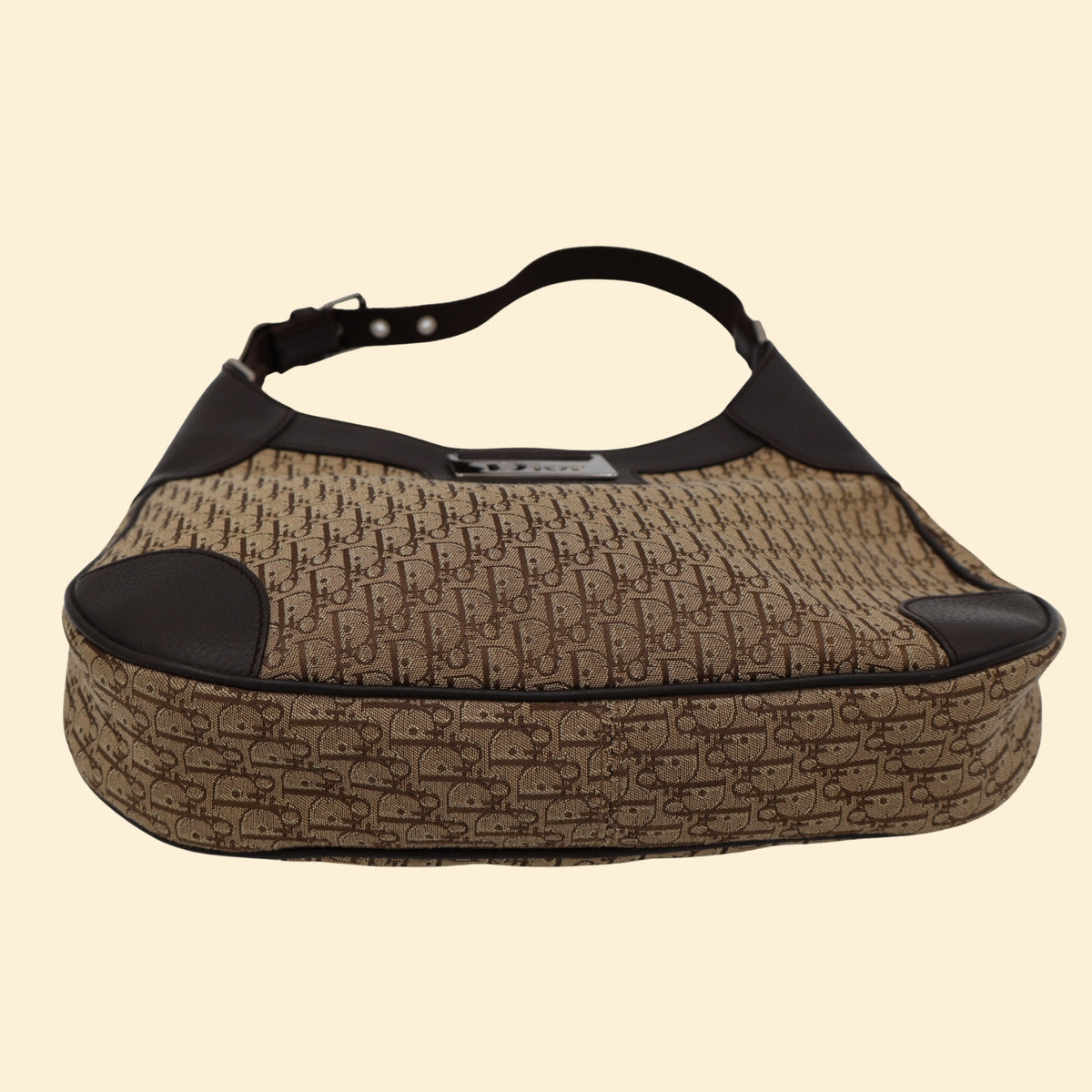 Dior Diorissimo Trotter Canvas Shoulder Hobo Bag