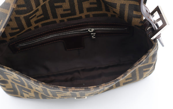 Fendi Zucca Brown Baguette