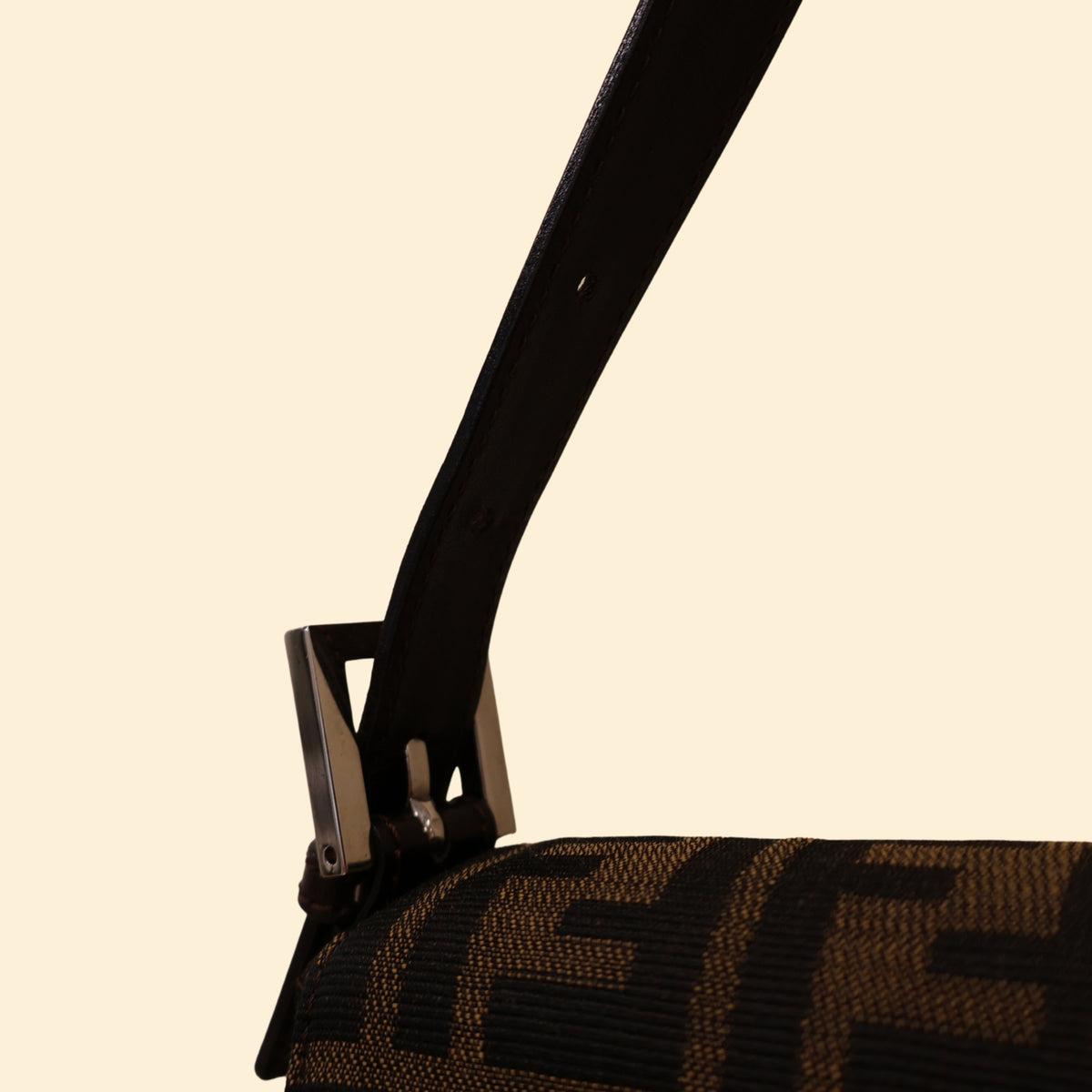 Fendi Zucca Brown Baguette Bag