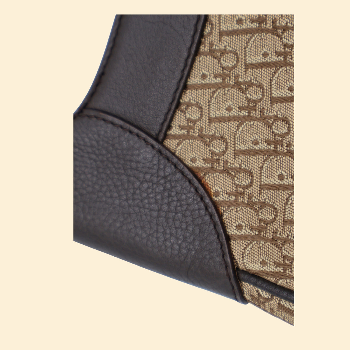 Dior Diorissimo Trotter Canvas Shoulder Hobo Bag