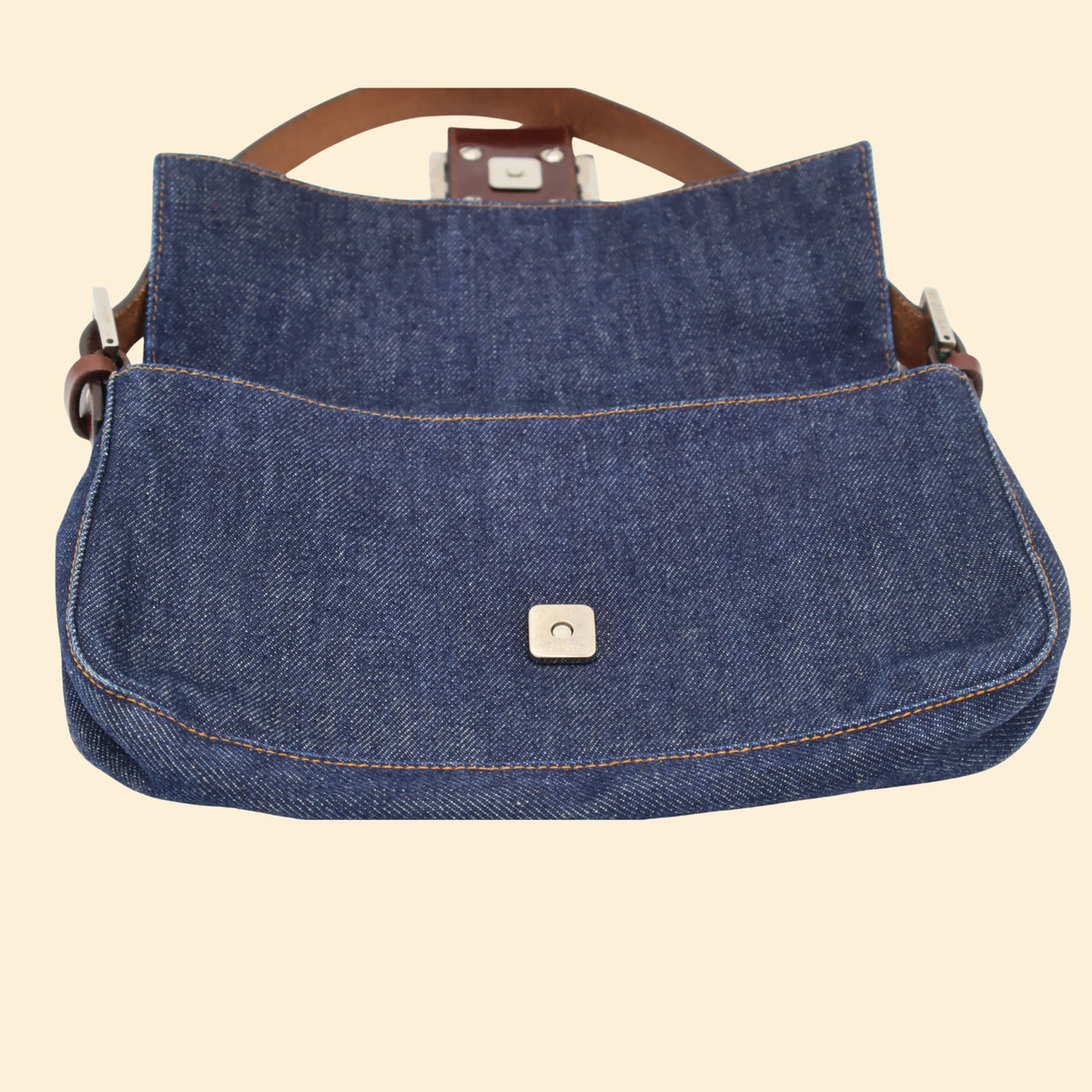 Fendi Denim Baguette Bag