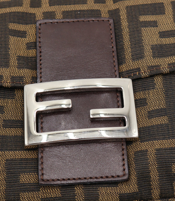 Fendi Zucca Brown Baguette