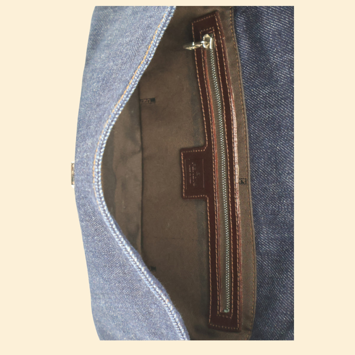 Fendi Denim Baguette Bag