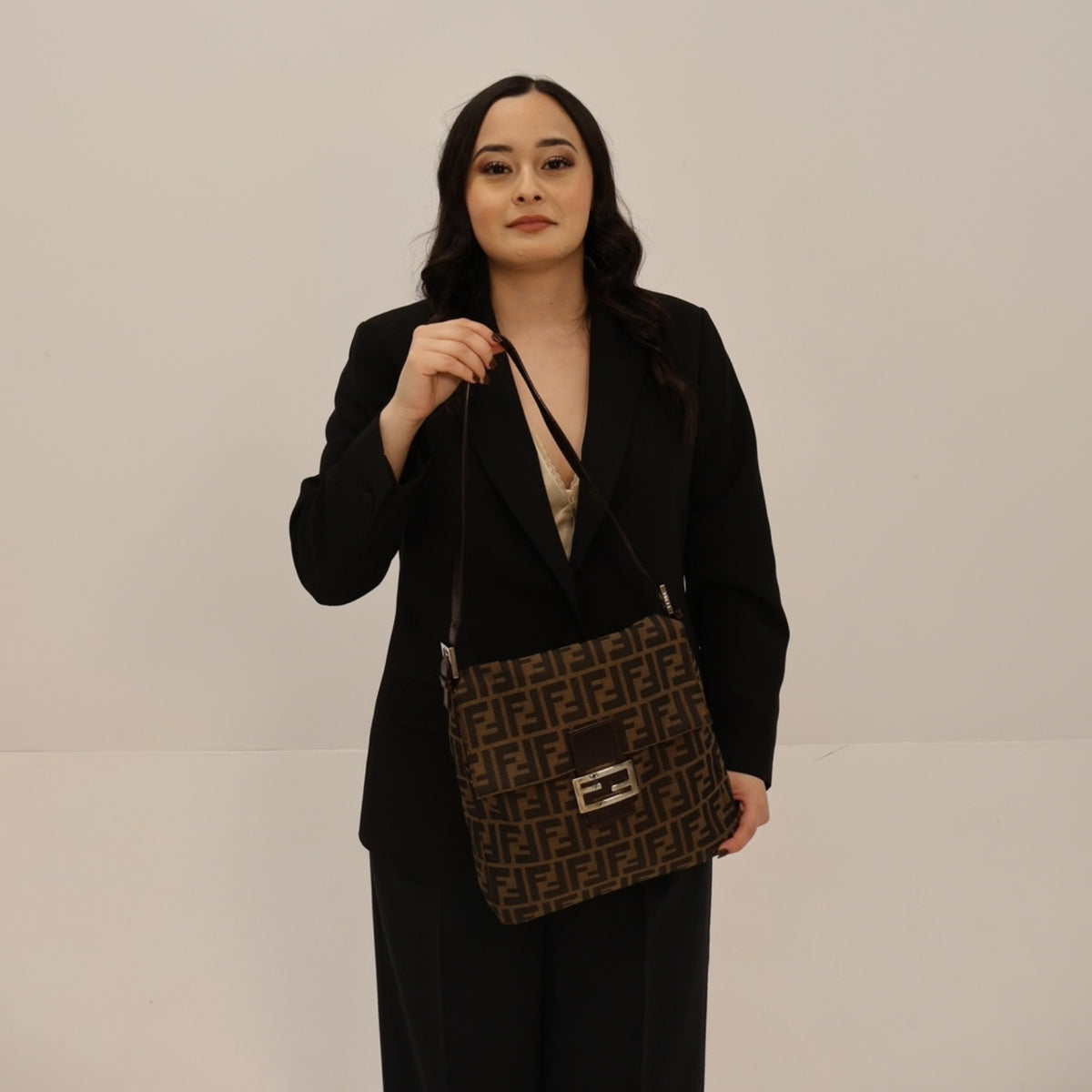 Fendi Zucca Shoulder Bag