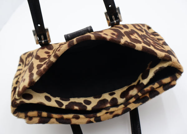 Fendi Leopard Pony Hair  Baguette