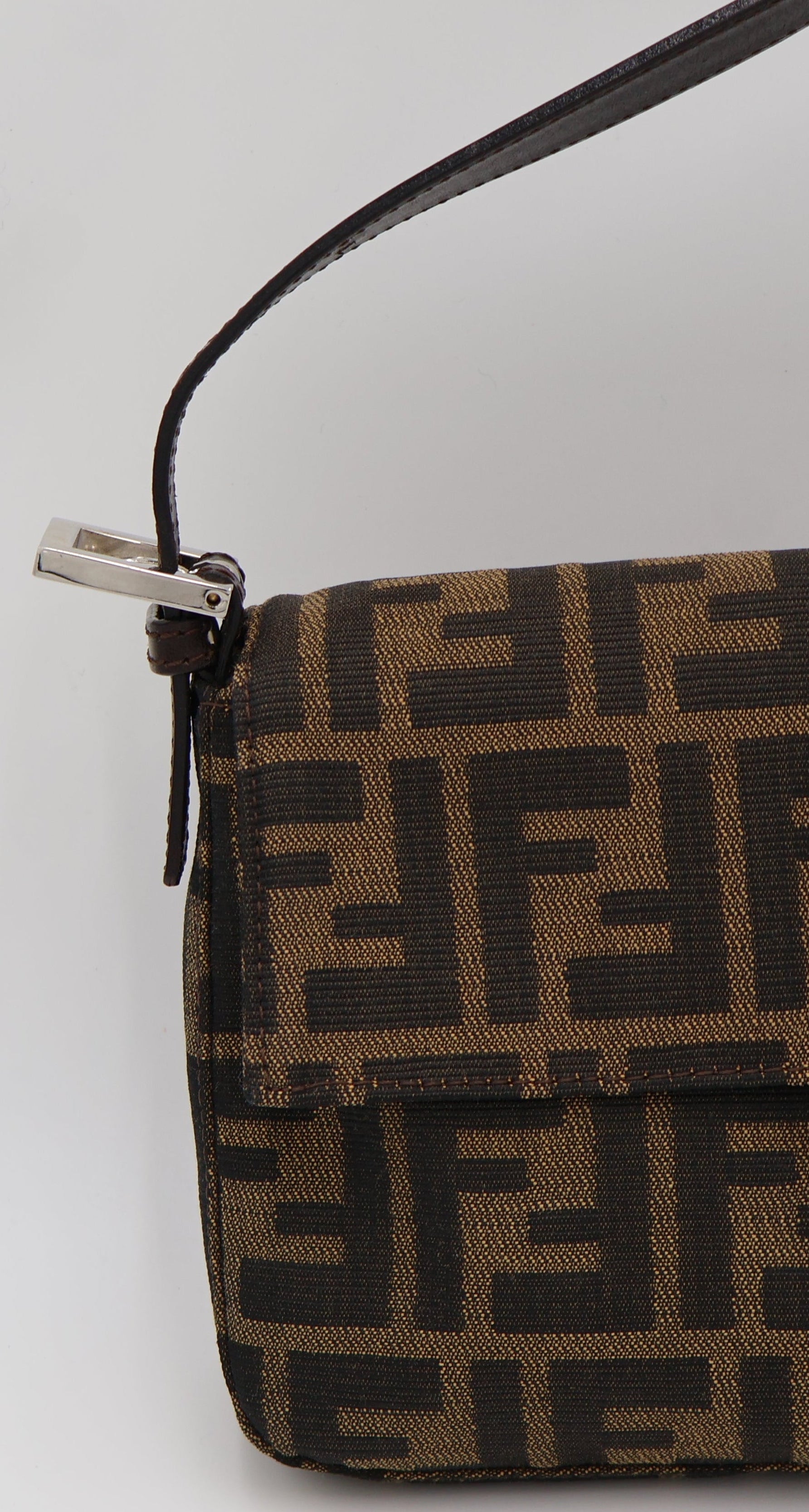 Fendi Zucca Brown Baguette