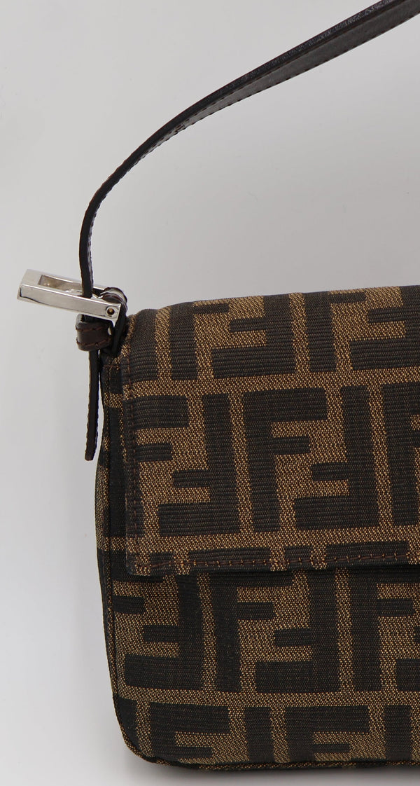 Fendi Zucca Brown Baguette