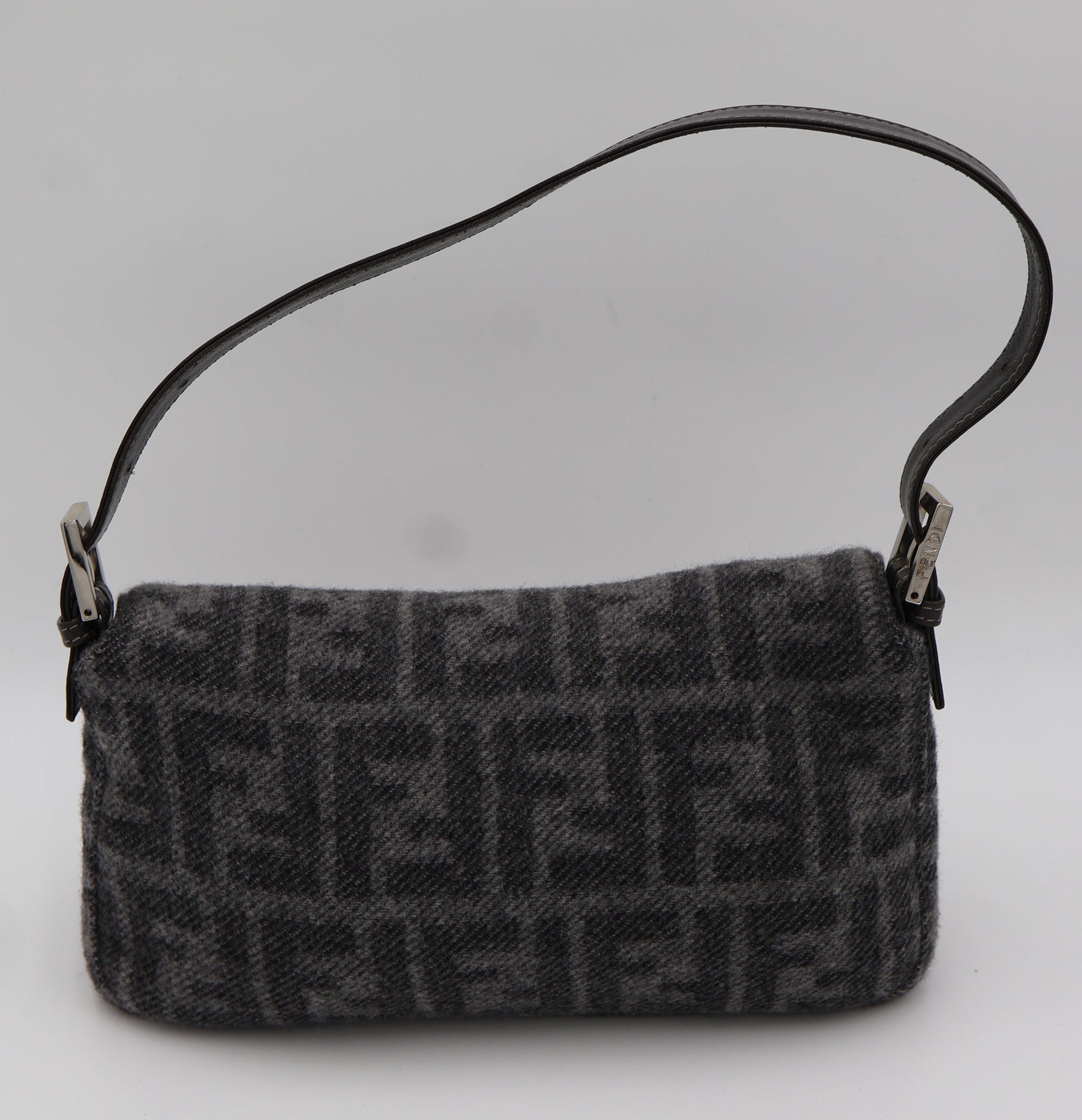 Fendi Zucca Wool Baguette