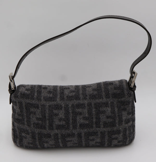 Fendi Zucca Wool Baguette