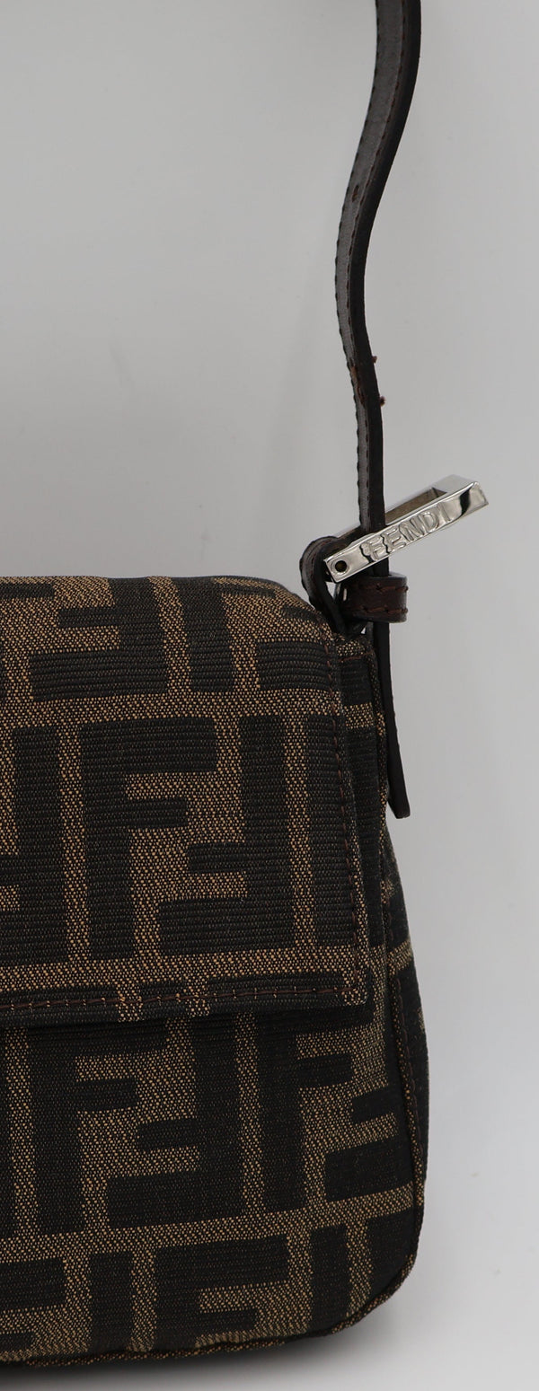 Fendi Zucca Brown Baguette