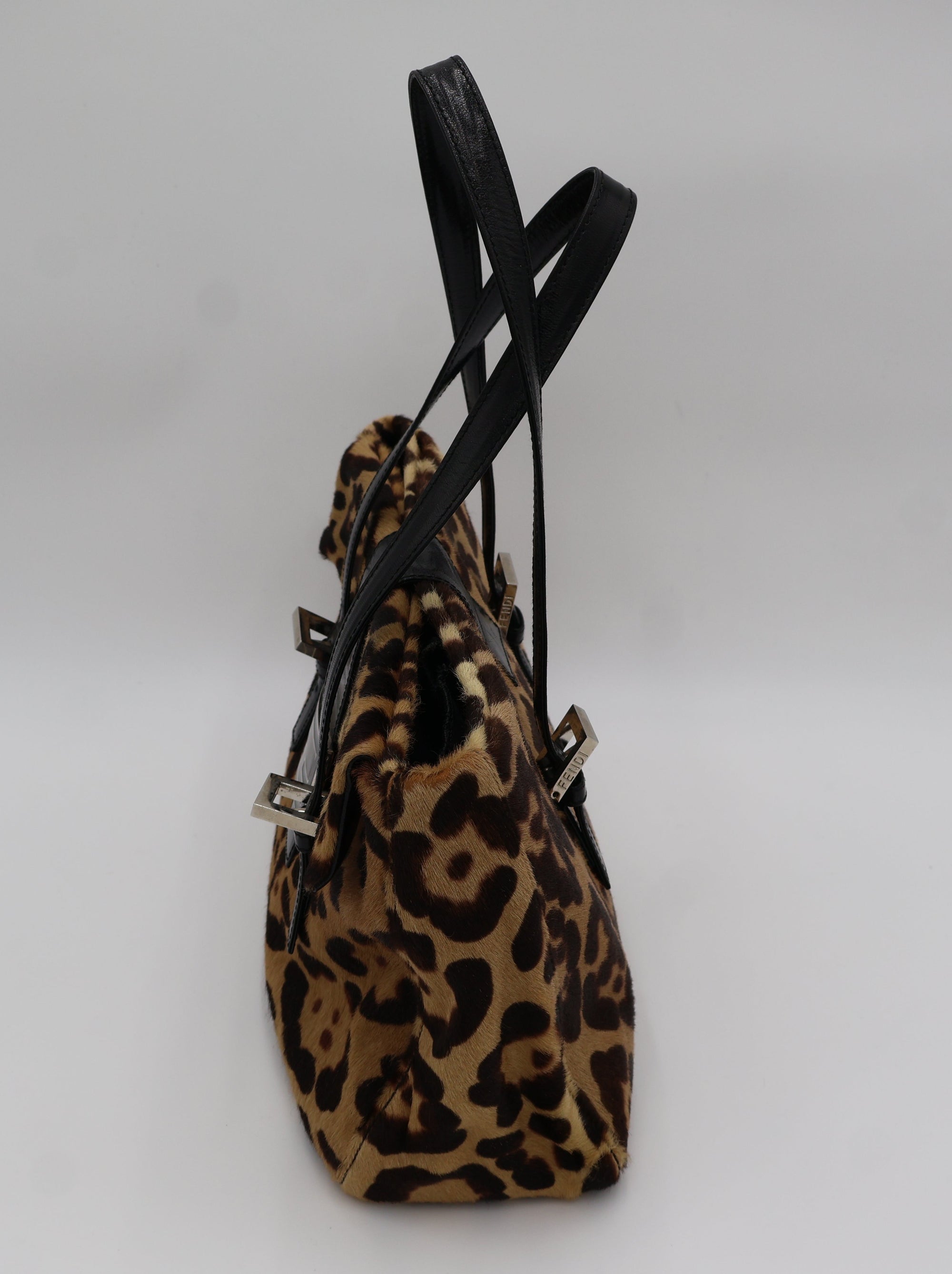 Fendi Leopard Pony Hair  Baguette