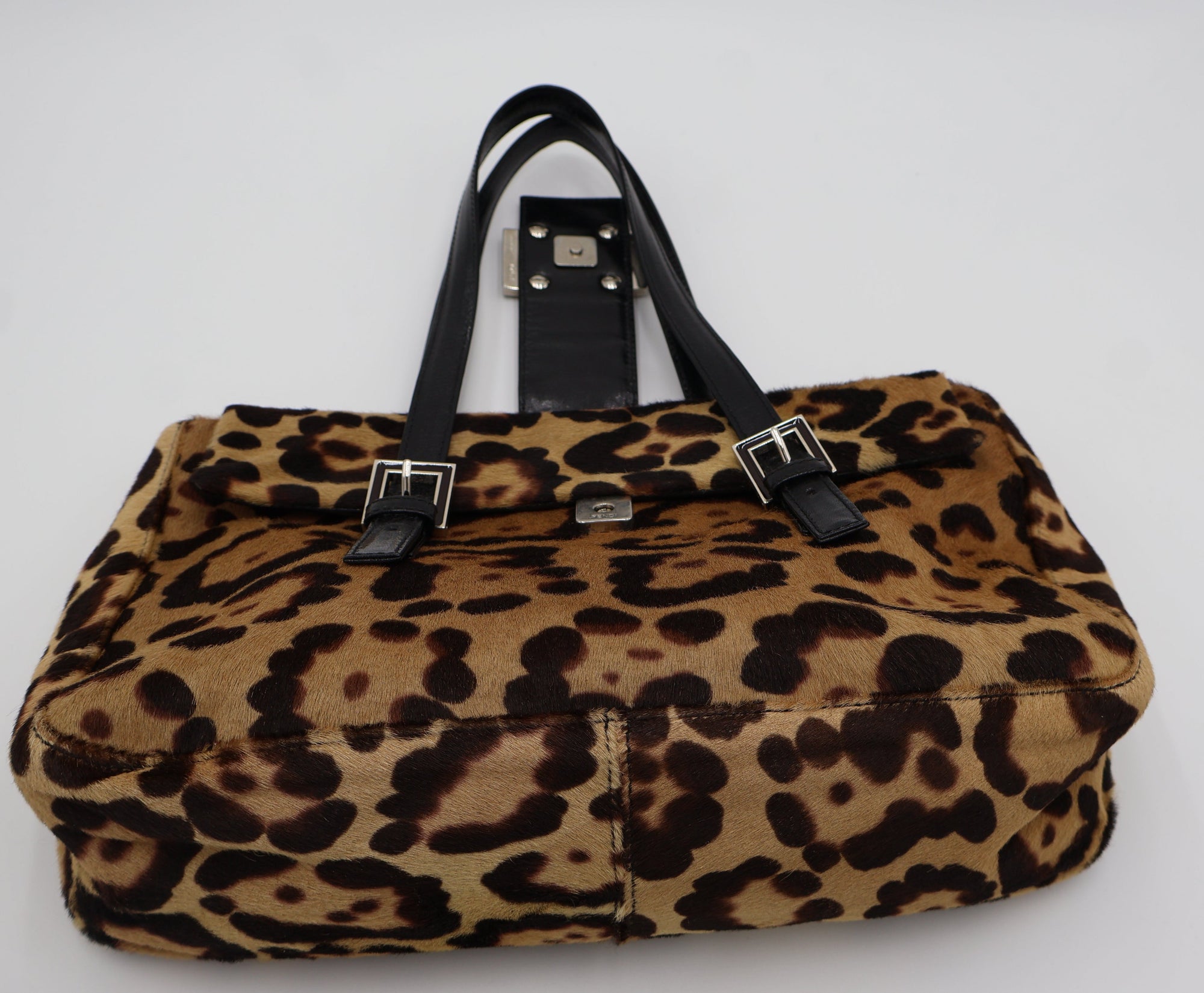 Fendi Leopard Pony Hair  Baguette